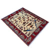 Hand-Knotted Afghan War Carpet 4' 1" x 5' 9" ft / 125 x 176 cm - No. Y37283