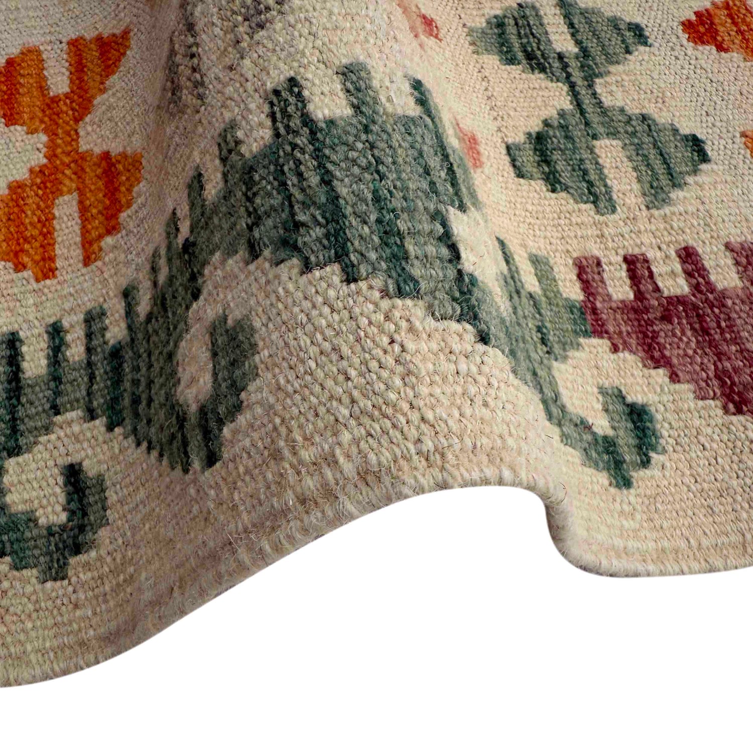 Handmade Vegetable Kilim 5' 1" x 6' 7" ft / 154 x 201 cm - No. Y37300