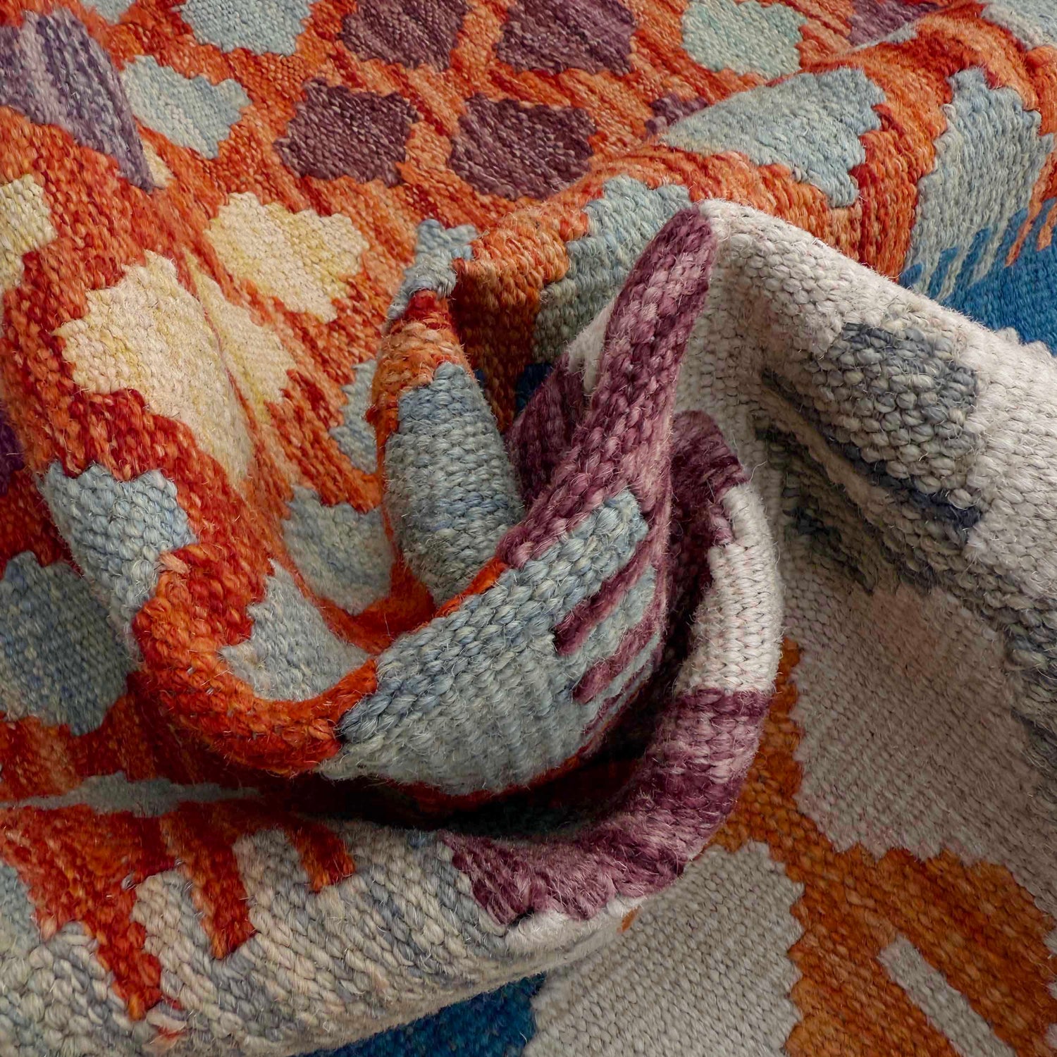 Handmade Vegetable Kilim 5' 1" x 6' 7" ft / 154 x 201 cm - No. Y37300