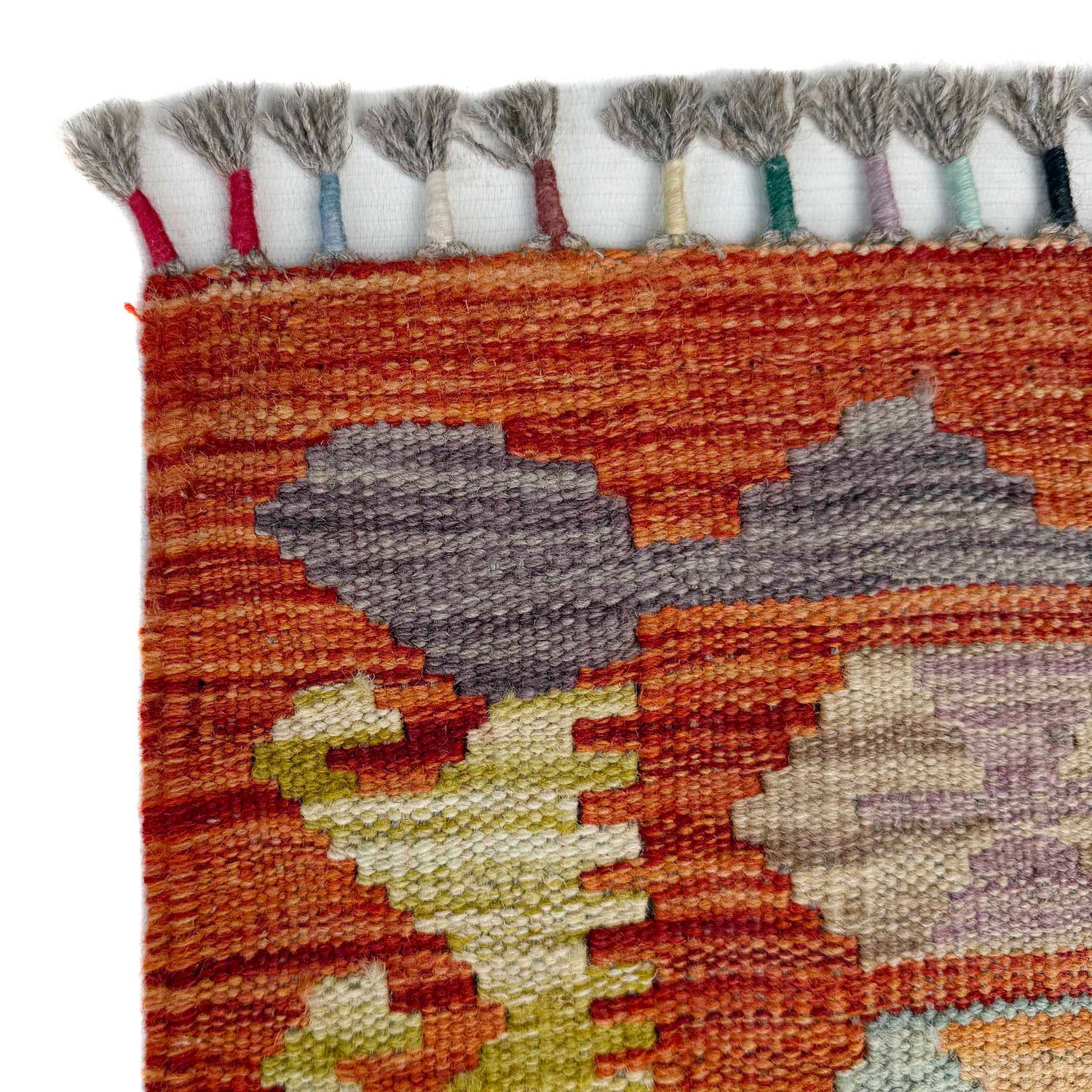 Handmade Vegetable Kilim 5' 1" x 6' 5" ft / 154 x 196 cm - No. Y37301