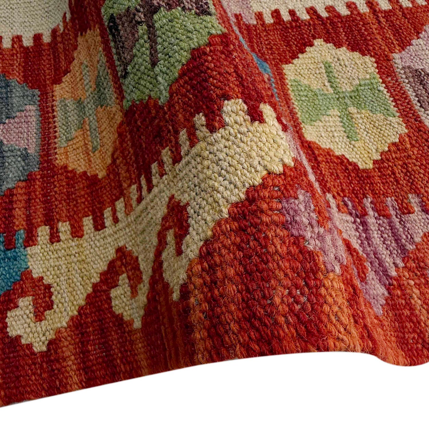 Handmade Vegetable Kelim 5' 1" x 6' 8" ft / 154 x 202 cm - No. Y37307