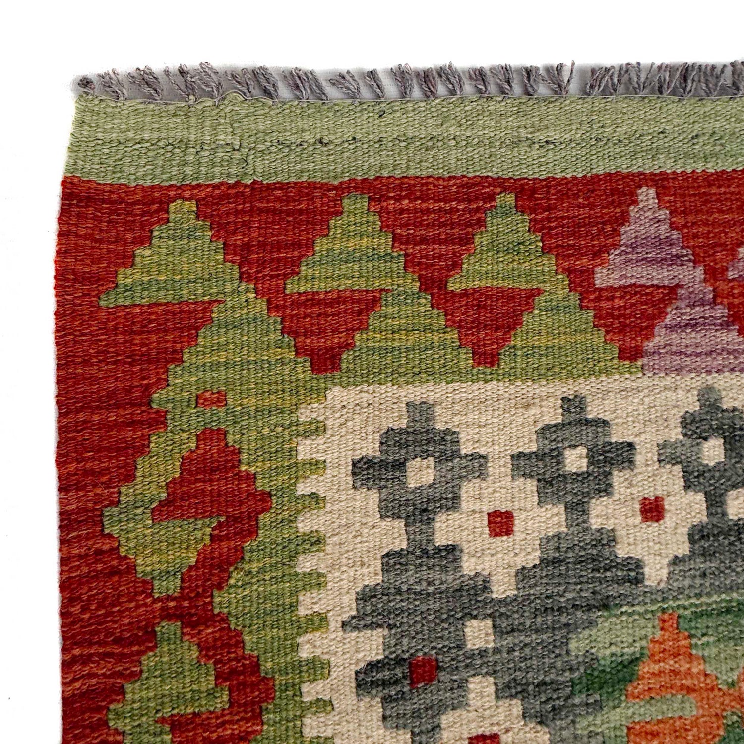 Handmade Vegetable Kilim 6' 7" x 10' 1" ft / 200 x 308 cm - No. Y37320