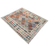 Hand Knotted Afghan Style Kilim 5' 1" x 6' 8" ft / 154 x 202 cm - No. Y37329