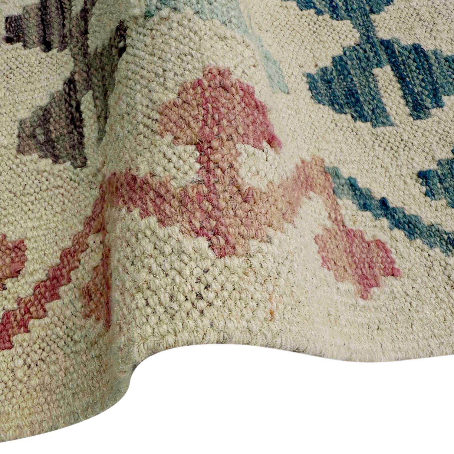 Hand Knotted Afghan Style Kilim 5' 1" x 6' 8" ft / 154 x 202 cm - No. Y37329