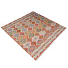 Multi Color ful Flat-Weave Wool Kilim 8' 5" x 9' 9" ft / 256 x 297 cm - No. Y37336