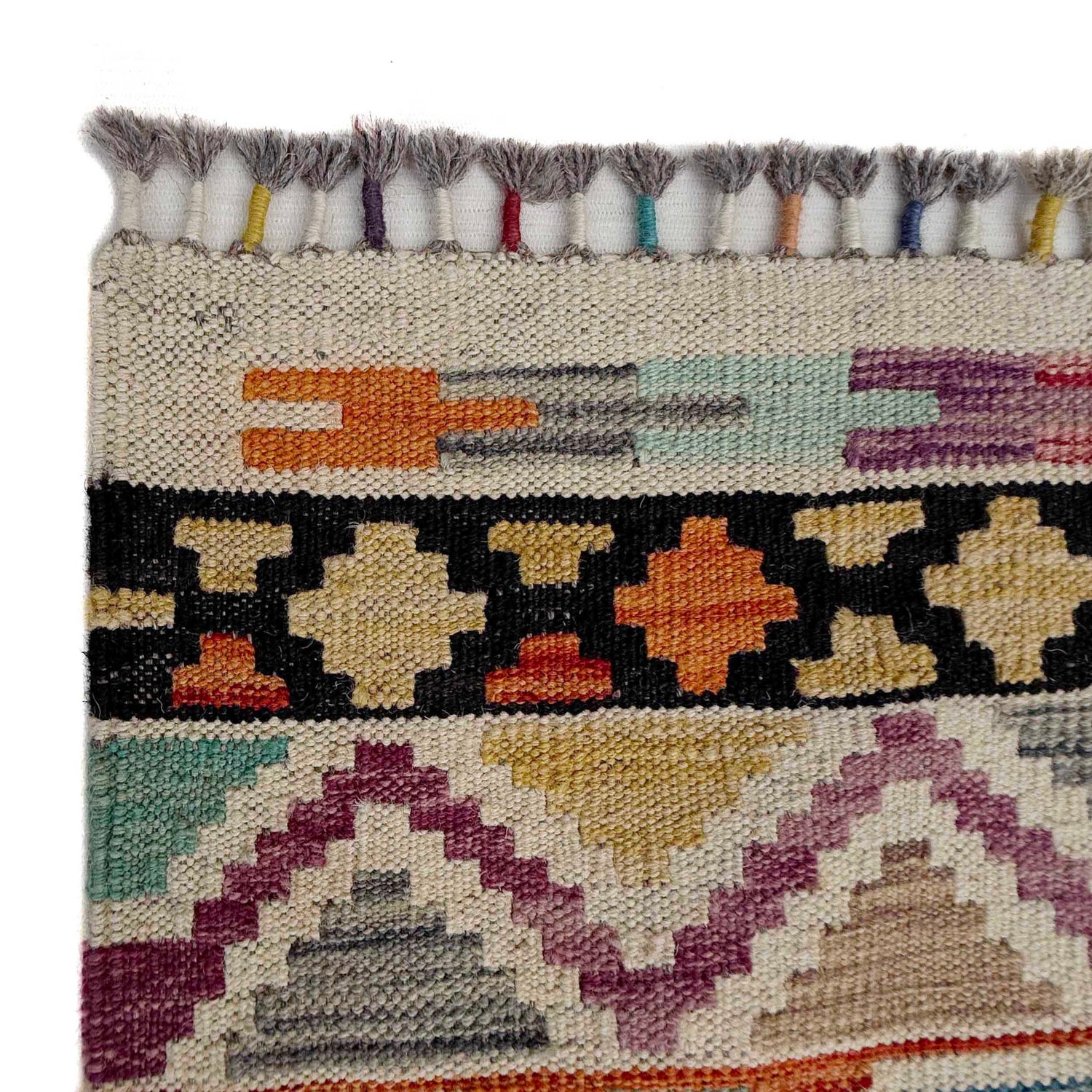 Handmade Vegetable Kilim 8' 6" x 9' 11" ft / 260 x 303 cm - No. Y37343