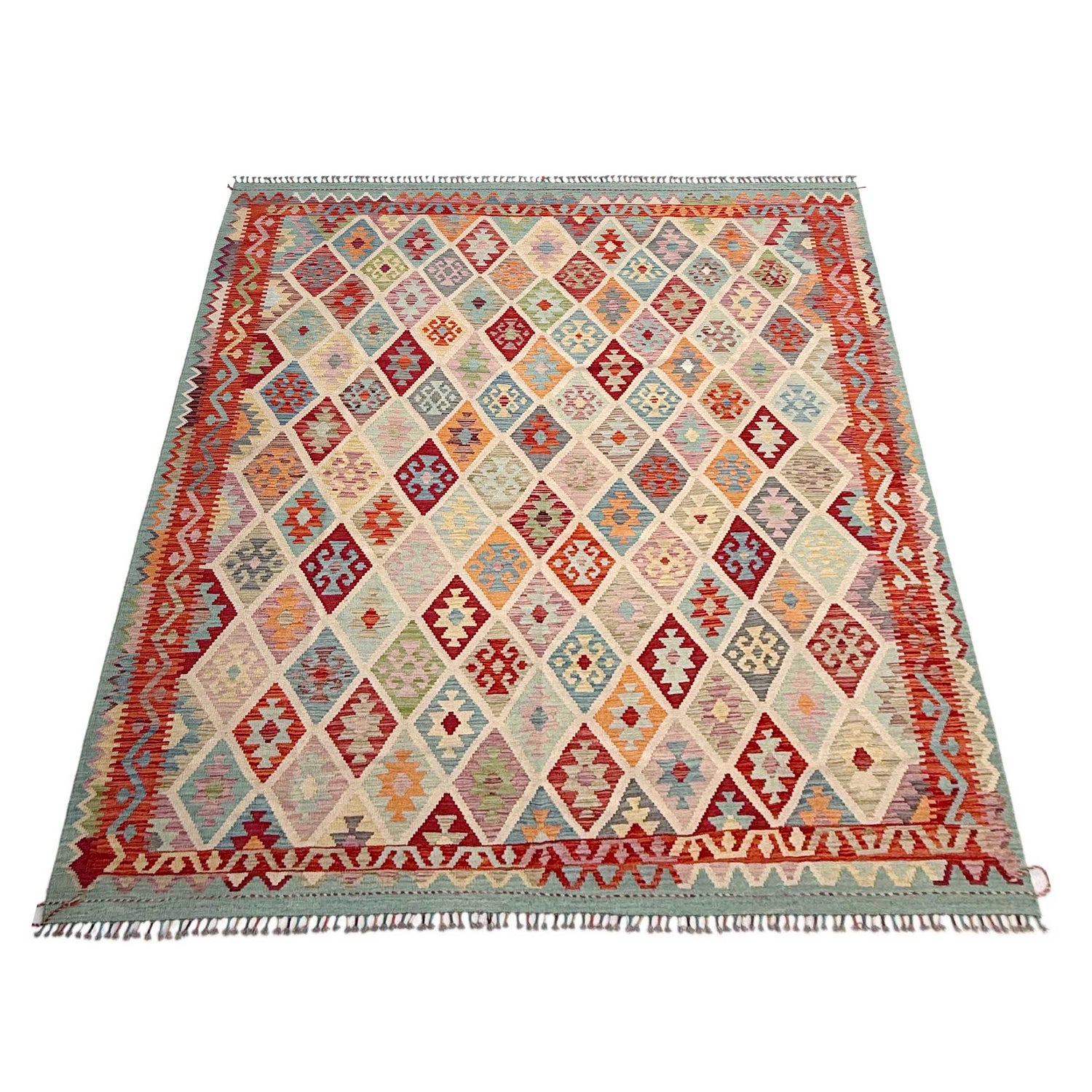 Handmade Vegetable Kelim 8' 5" x 10' 0" ft / 257 x 305 cm - No. Y37345