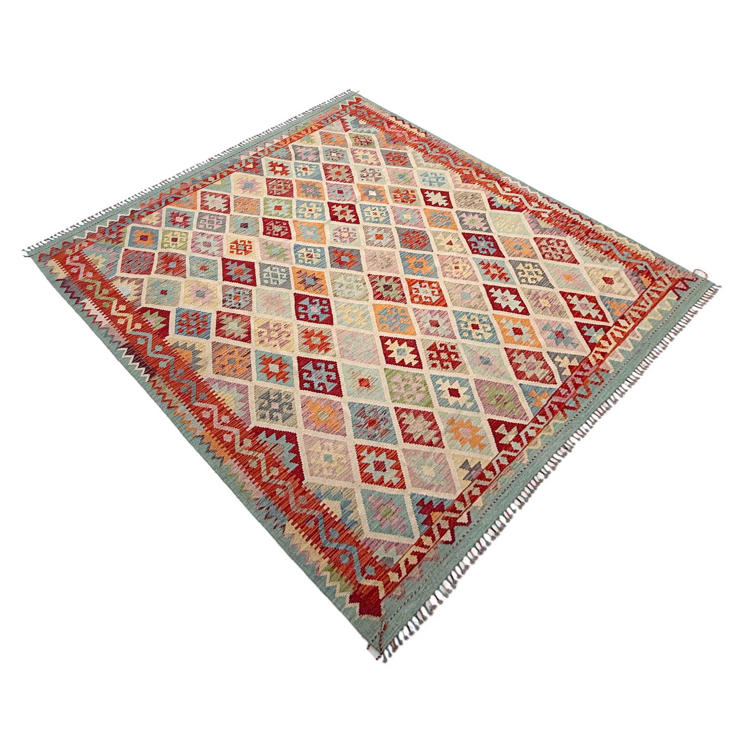 Handmade Vegetable Kelim 8' 5" x 10' 0" ft / 257 x 305 cm - No. Y37345