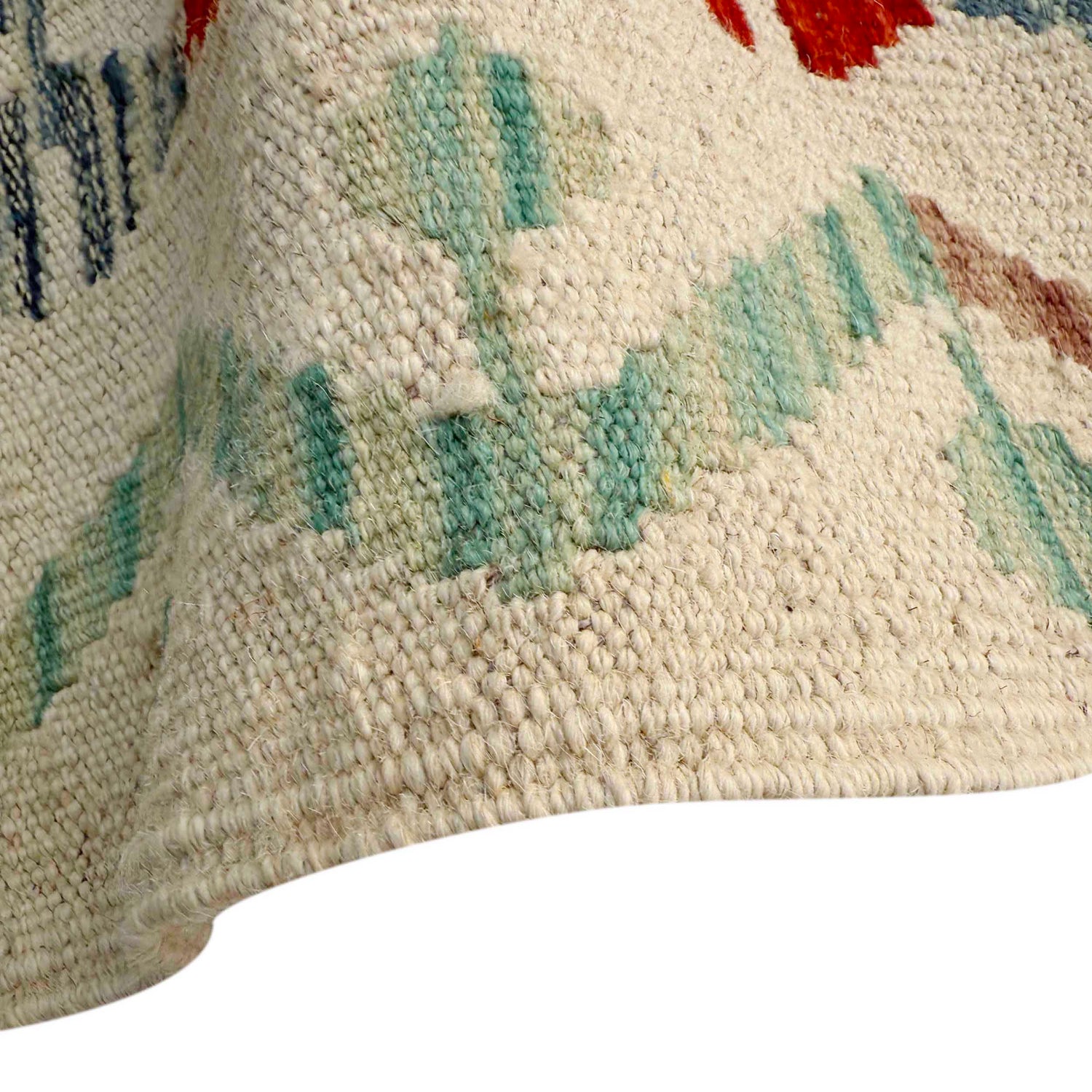 Hand Knotted Afghan Style Kilim 8' 5" x 9' 9" ft / 256 x 296 cm - No. Y37347