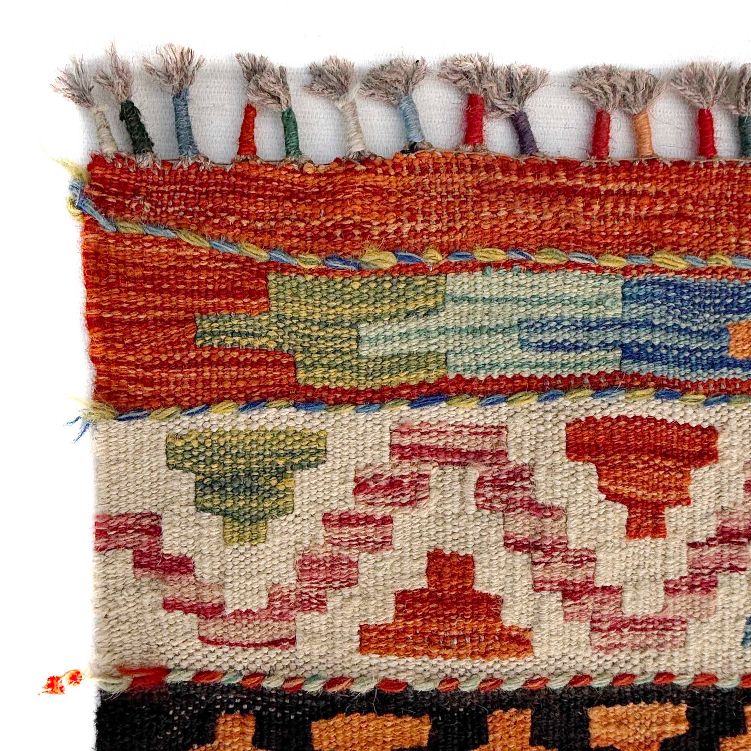 Large Size Chobi Kilim 8' 5" x 9' 9" ft / 257 x 296 cm - No. Y37353