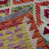 Hand Made Afghan Kilim 6' 8" x 9' 7" ft / 204 x 292 cm - No. Y37455