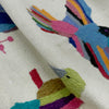 Beige Color Embroidery Flat Weave Kilim 3' 10" x 6' 4" ft / 116 x 194 cm - No. Y37553