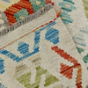 Multi Color ful Flat-Weave Wool Kilim 4' 9" x 6' 7" ft / 146 x 201 cm - No. Y39098