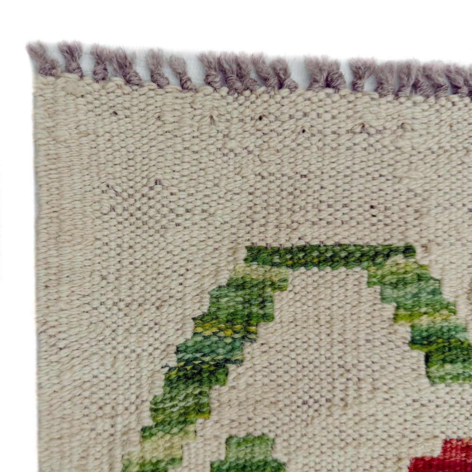 Handmade Afghan Vegetable Kilim 5' 9" x 7' 9" ft / 175 x 237 cm - No. Y39102