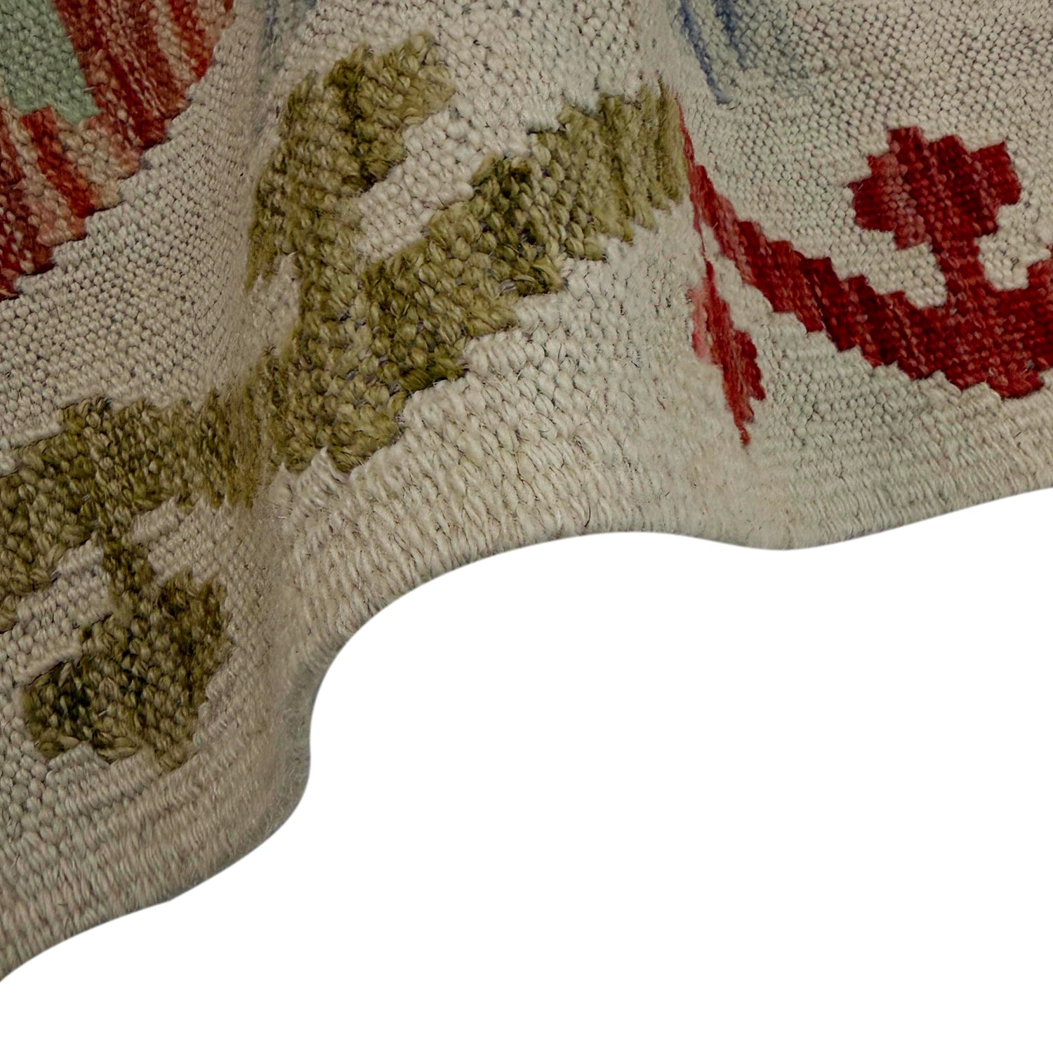 Handmade Turkish Design Wool Kilim Runner 2' 0" x 5' 11" ft / 60 x 180 cm - No. Y39104