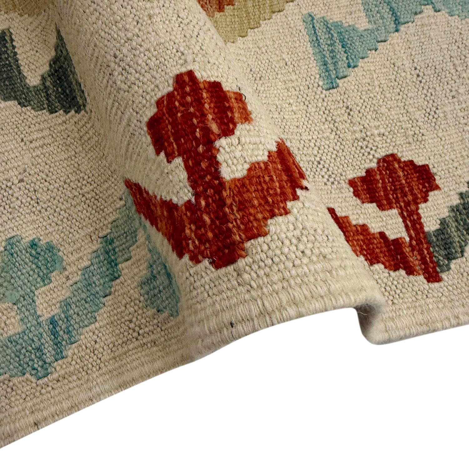 Handmade Turkish Design Wool Kilim Runner 2' 7" x 9' 5" ft / 80 x 286 cm - No. Y39106