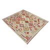Handmade Vegetable Kilim 5' 0" x 6' 5" ft / 153 x 196 cm - No. Y39110
