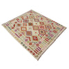 Handmade Vegetable Kilim 5' 0" x 6' 5" ft / 153 x 196 cm - No. Y39110
