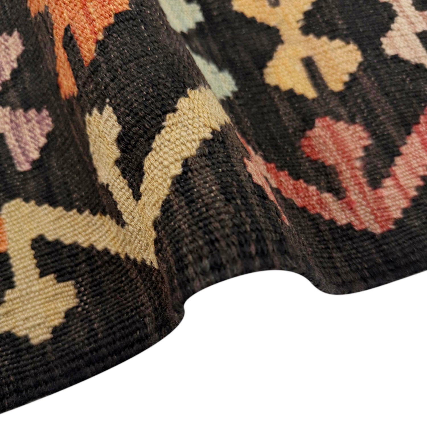 Hand Knotted Afghan Style Kilim 5' 0" x 6' 6" ft / 153 x 199 cm - No. Y39112
