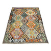 Hand Knotted Flatweave Kilim 4' 0" x 5' 10" ft / 121 x 178 cm - No. Y39114
