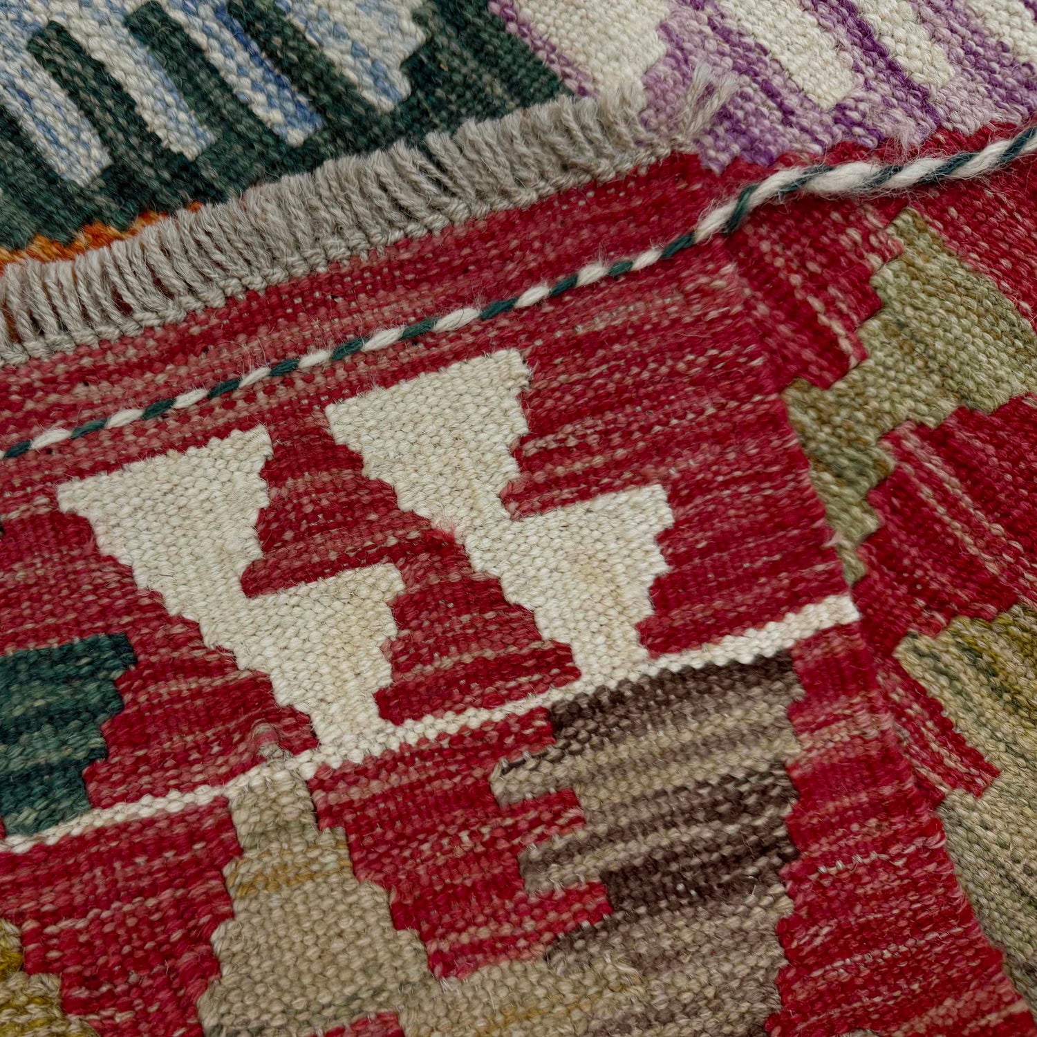 Hand Knotted Flatweave Kilim Runner 2' 2" x 9' 6" ft / 67 x 289 cm - No. Y39117