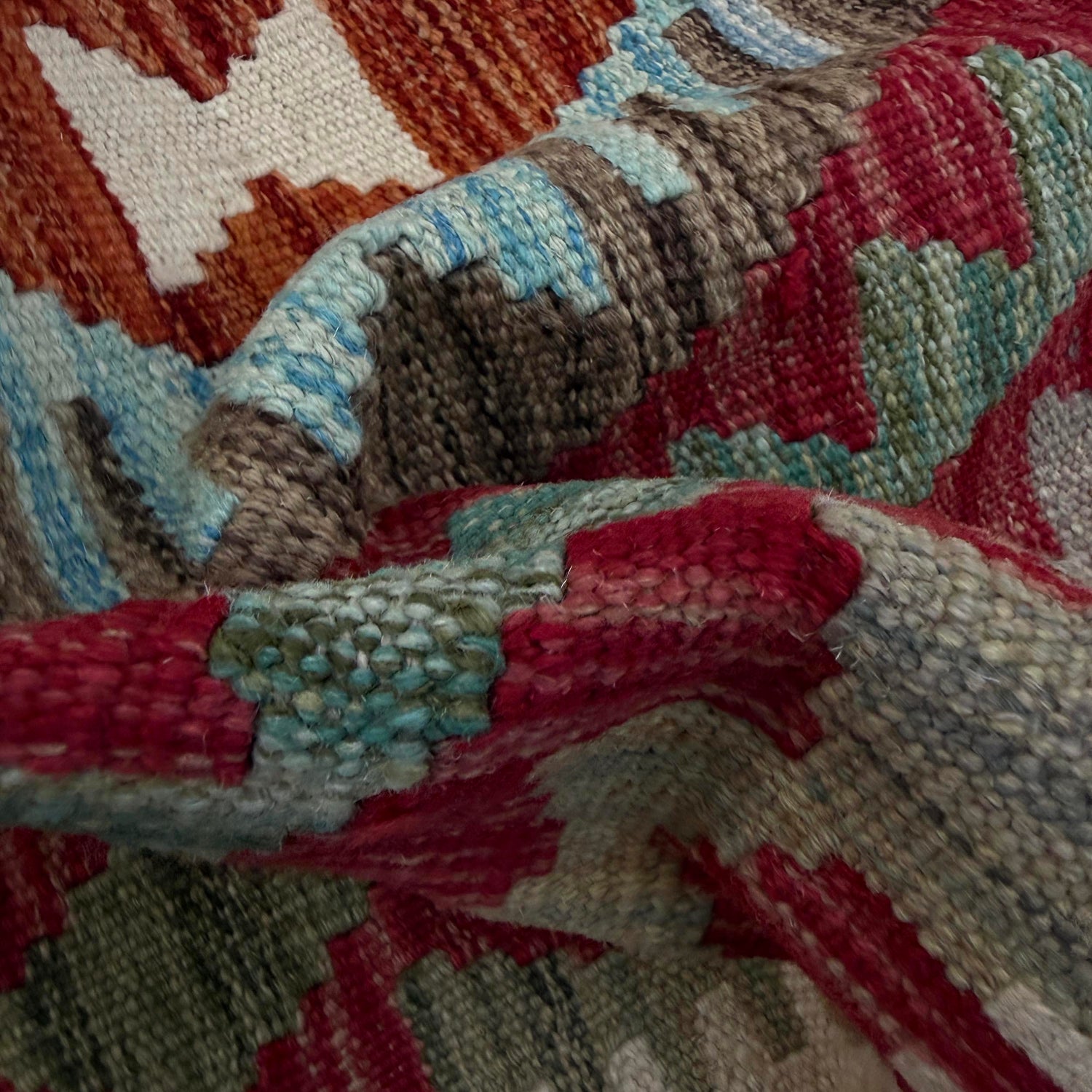Hand Knotted Flatweave Kilim Runner 2' 2" x 9' 6" ft / 67 x 289 cm - No. Y39117