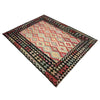 Multi Color ful Flat-Weave Wool Kilim 6' 8" x 9' 5" ft / 203 x 287 cm - No. Y39119