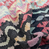 Multi Color ful Flat-Weave Wool Kilim 6' 8" x 9' 5" ft / 203 x 287 cm - No. Y39119