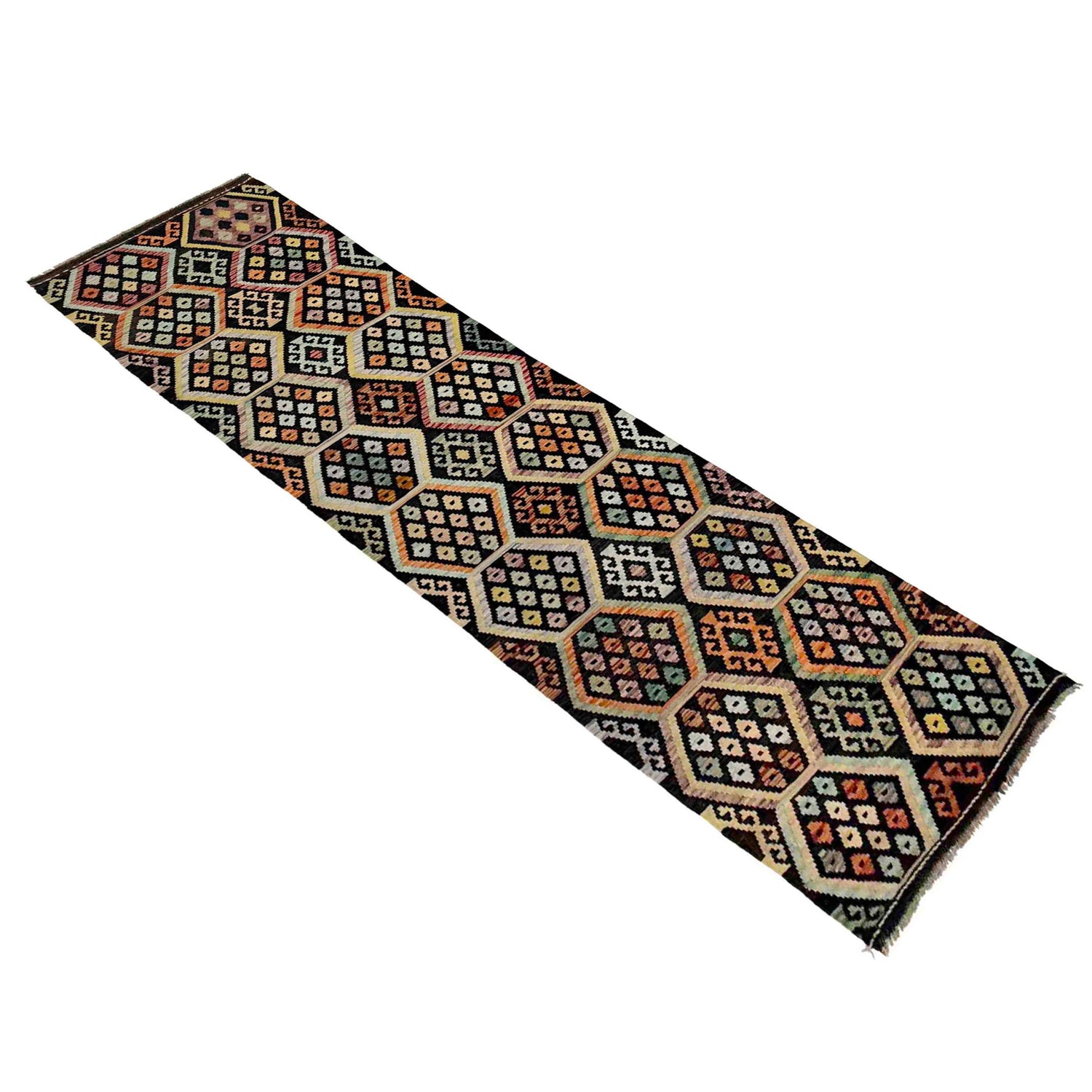 Hand Knotted Flatweave Kilim 2' 8" x 10' 1" ft / 81 x 307 cm - No. Y39121