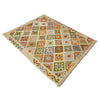Hand Woven Wool Kelim 4' 10" x 6' 7" ft / 148 x 200 cm - No. Y39127