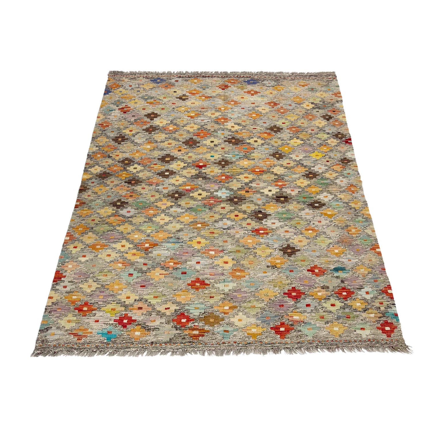 Medium Size Chobi Kilim 4' 11" x 6' 7" ft / 151 x 200 cm - No. Y39130