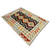 Multi Color ful Flat-Weave Wool Kilim 3' 3" x 4' 10" ft / 99 x 147 cm - No. Y39135