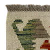 Multi Color ful Flat-Weave Wool Kilim 3' 3" x 4' 10" ft / 99 x 147 cm - No. Y39135
