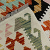 Multi Color ful Flat-Weave Wool Kilim 3' 3" x 4' 10" ft / 99 x 147 cm - No. Y39135