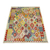 Hand Knotted Flatweave Kilim 5' 1" x 6' 6" ft / 154 x 198 cm - No. Y39138