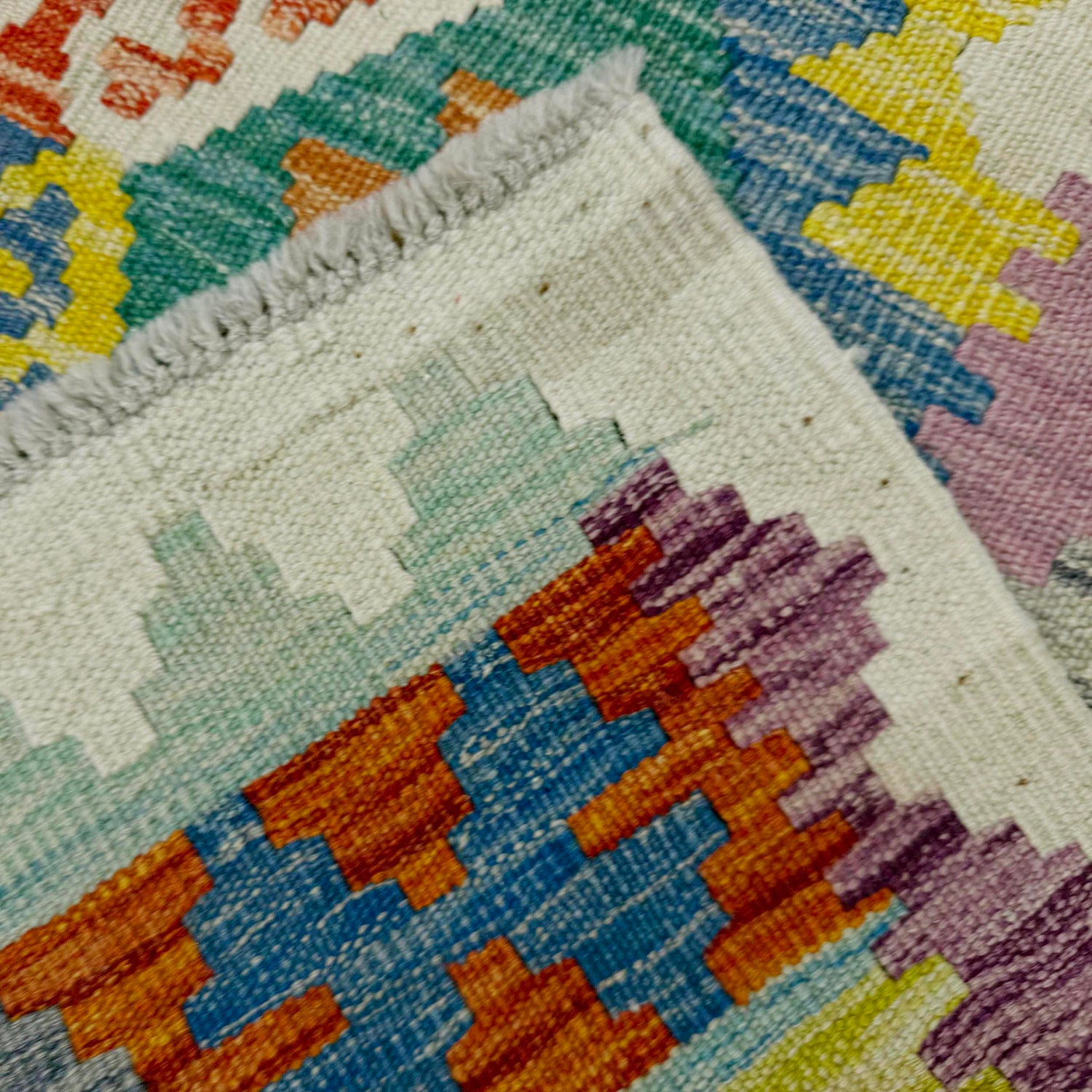 Hand Knotted Flatweave Kilim 5' 1" x 6' 6" ft / 154 x 198 cm - No. Y39138