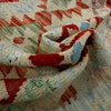 Multi Color ful Flat-Weave Wool Kilim 2' 11" x 4' 5" ft / 90 x 135 cm - No. Y39140