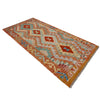 Hand Knotted Afghan Style Kilim Runner 2' 6" x 5' 1"  ft / 77 x 155 cm - No. Y39142