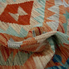 Hand Knotted Afghan Style Kilim Runner 2' 6" x 5' 1"  ft / 77 x 155 cm - No. Y39142