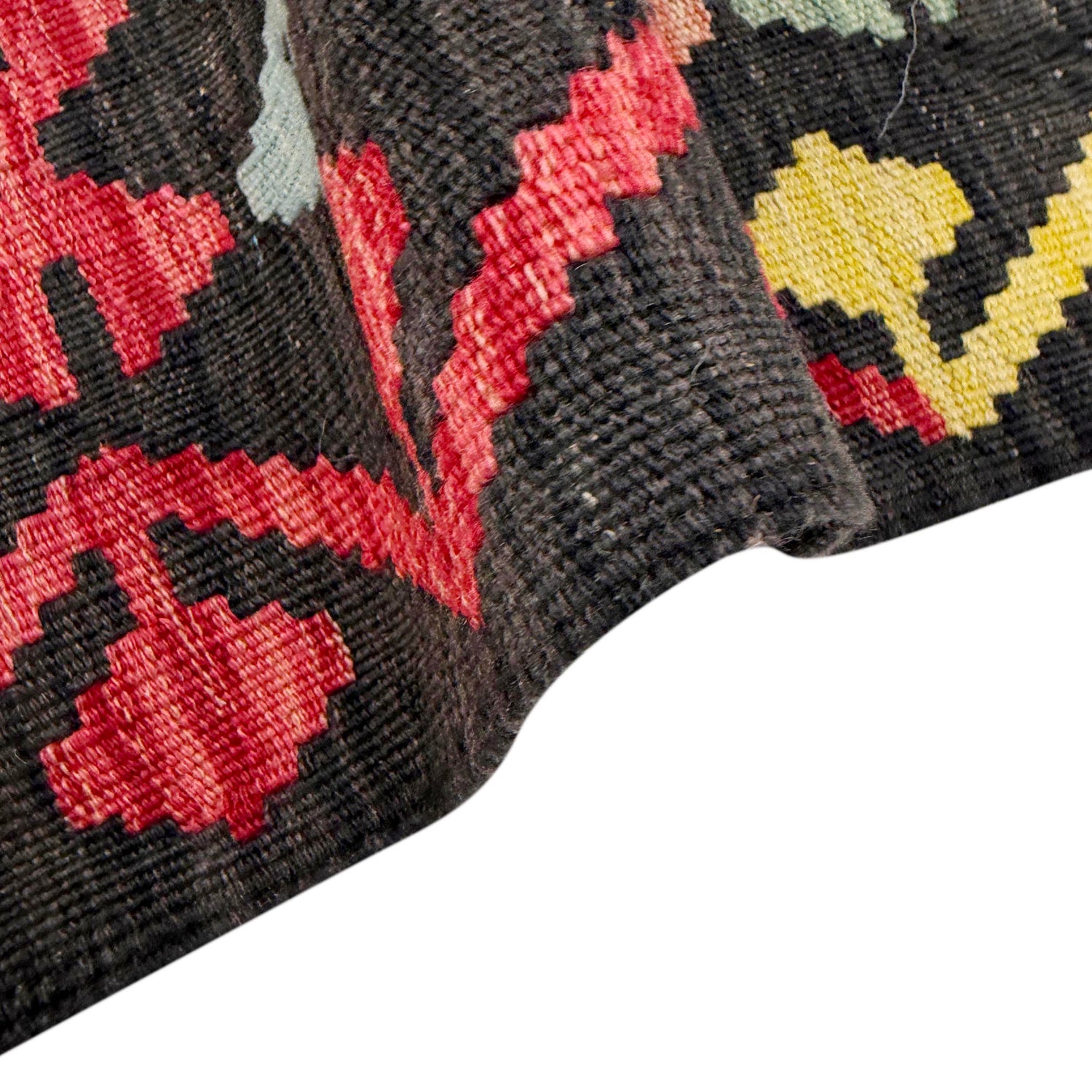 Hand Made Afghan Kilim 5' 2" x 6' 6" ft / 158 x 198 cm - No. Y39144