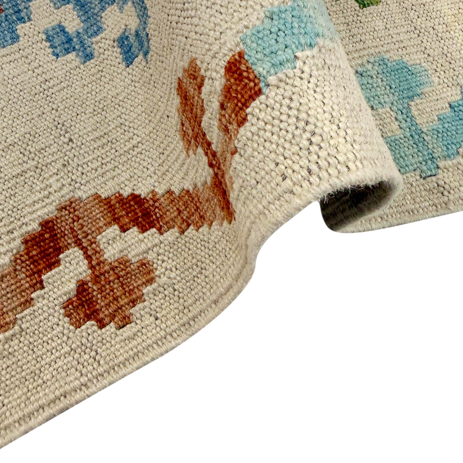 Hand Knotted Flatweave Kilim Runner 1' 11" x 5' 8" ft / 58 x 172 cm - No. Y39150
