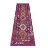 Handmade Turkish Design Wool Kilim Runner 2' 3" x 7' 9" ft / 68 x 235 cm - No. Y39153