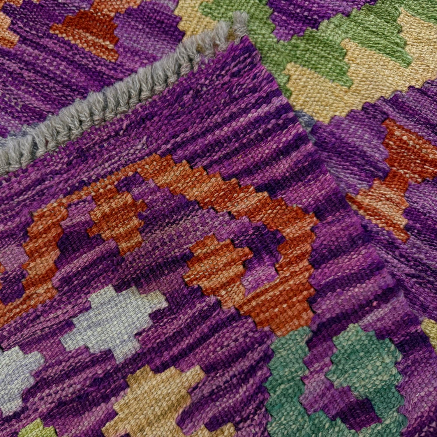 Handmade Turkish Design Wool Kilim Runner 2' 3" x 7' 9" ft / 68 x 235 cm - No. Y39153