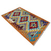 Handmade Afghan Vegetable Kilim 2' 6" x 4' 3" ft / 77 x 130 cm - No. Y39162