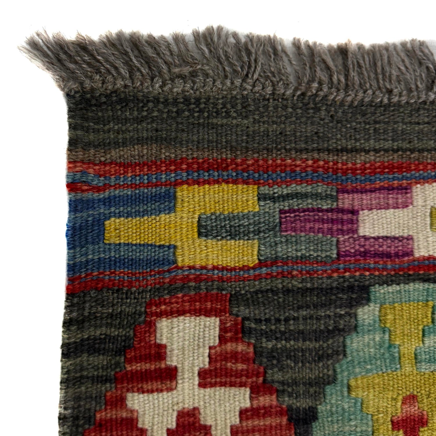 Hand Knotted Flatweave Kilim 3' 5" x 5' 3" ft / 103 x 161 cm - No. Y39163