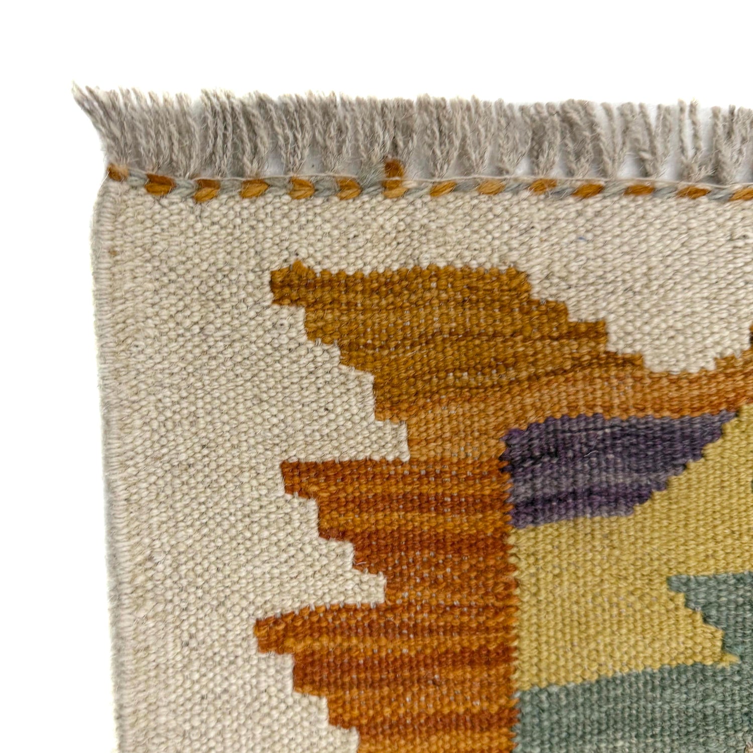 Handmade Afghan Vegetable Kilim 2' 9" x 4' 9" ft / 84 x 146 cm - No. Y39166
