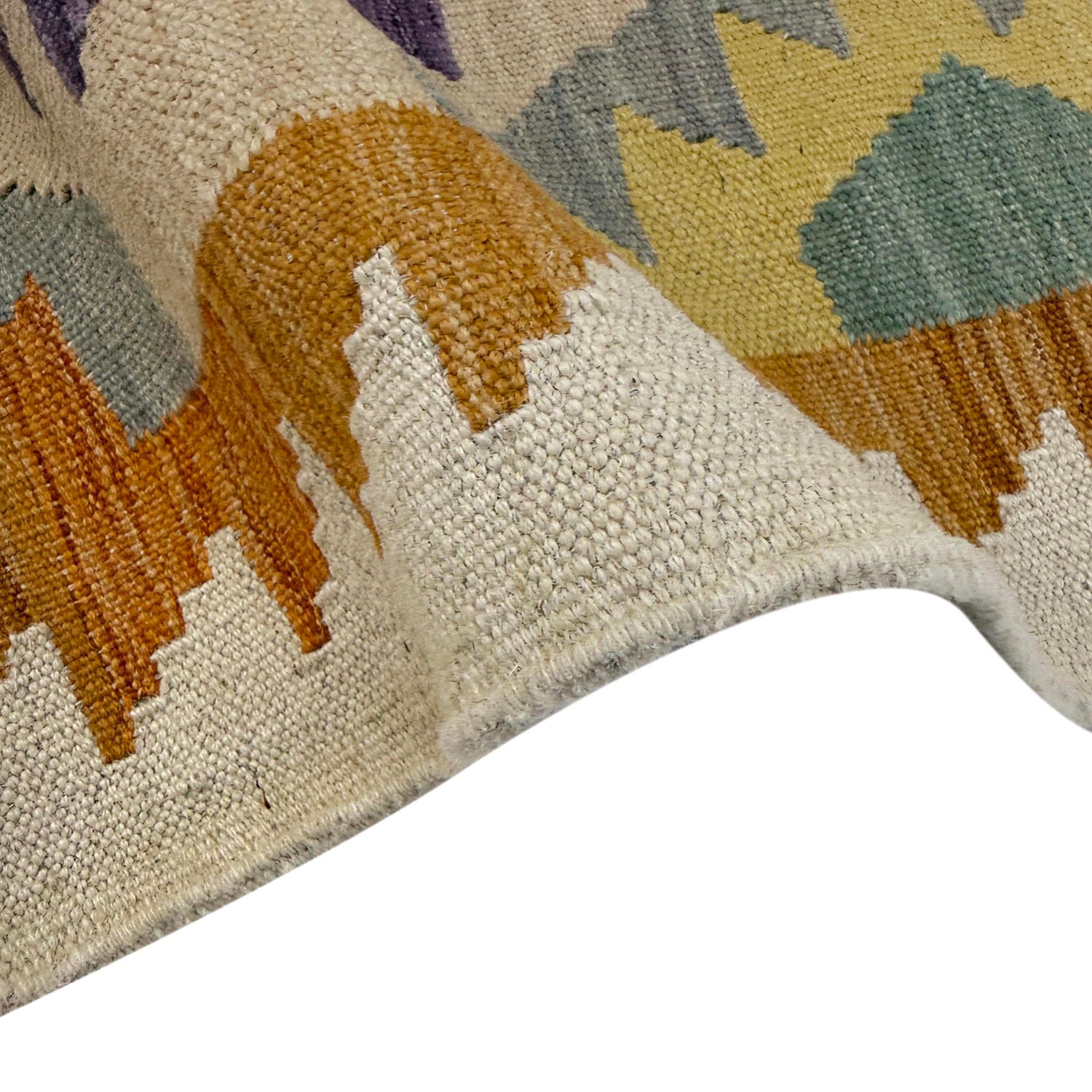 Handmade Afghan Vegetable Kilim 2' 9" x 4' 9" ft / 84 x 146 cm - No. Y39166