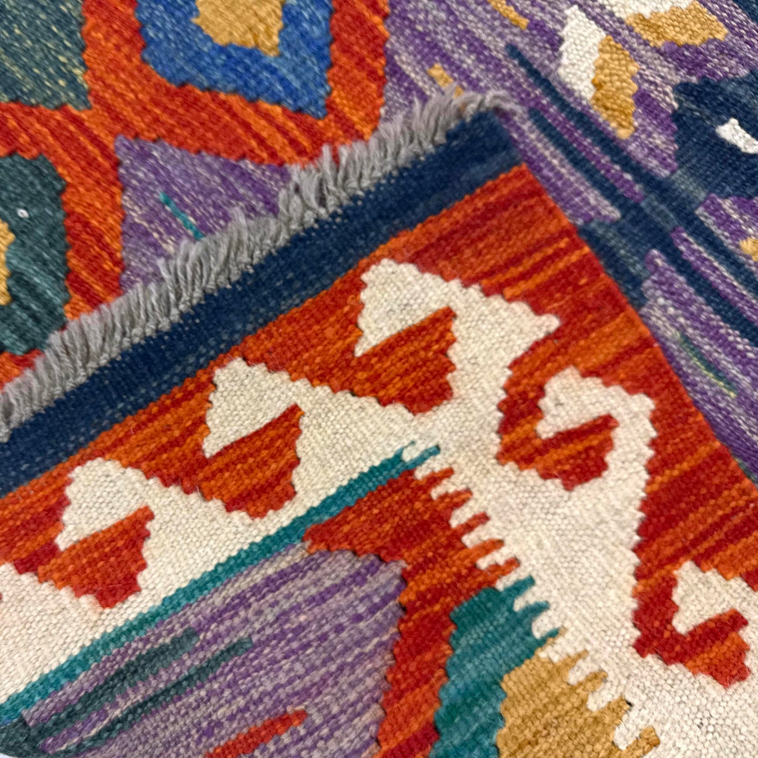 Hand Knotted Flatweave Kilim 3' 2" x 4' 11" ft / 97 x 149 cm - No. Y39167