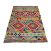 Hand Made Afghan Kilim 3' 4" x 4' 11" ft / 101 x 150 cm - No. Y39169