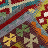 Handmade Afghan Vegetable Kilim 3' 4" x 4' 11" ft / 102 x 149 cm - No. Y39170